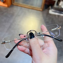 简丹萝心潮百搭新品眼镜框男女复古纯欲无框超轻文艺配近视眼镜架