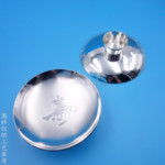 厂家定制黄铜碗盖 电镀925纯银摆件 私人logo定做金属工艺品摆件