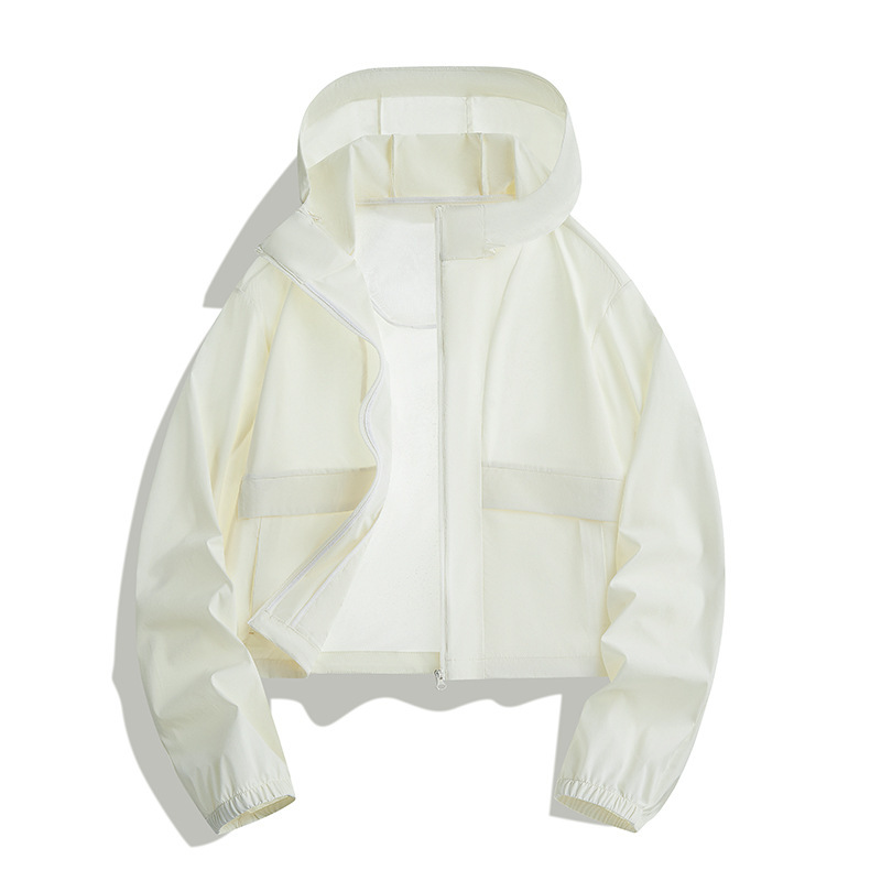 26 New Models of Outdoor Sun Protection Clothing for Women, Summer Short Style, Anti-Uv, Lightweight, Breathable Sun Protection Clothing, Women's Wind Shell Clothing