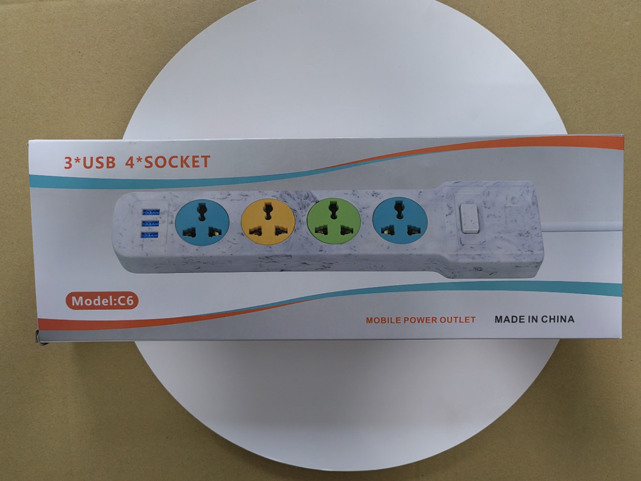 Regleta de Enchufes con Interruptor para Comercio Transfronterizo, Venta al por Mayor, Extensión de Enchufe Multi-toma, USB Inteligente, Aplicable en Múltiples Países