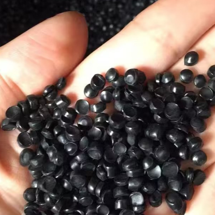 环保45P黑色PVC颗粒注塑插头原料流动性好易成型可按客户要求配色