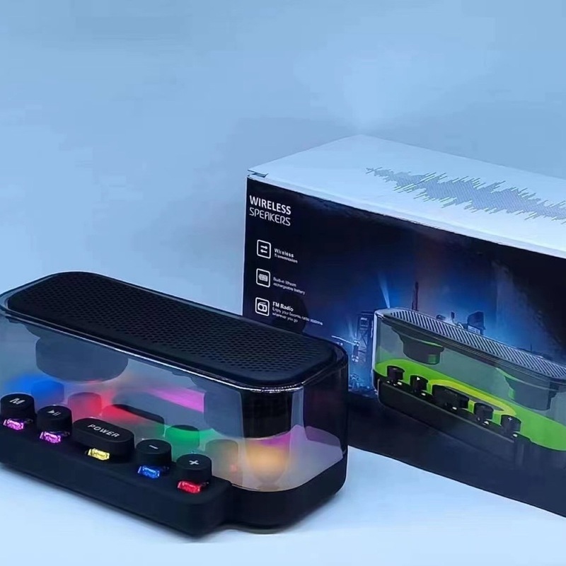 クロスボーダーカラフルなeスポーツモデルZ6ワイヤレスBluetoothスピーカーLEDカラーライトコンピュータオーディオ屋外カードサブウーファー|undefined