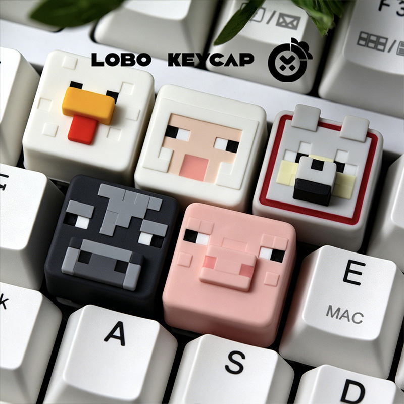 My World Mechanical Keyboard Keycaps Animal Series Single Key Keycap Replacement Customized ESC Keycap