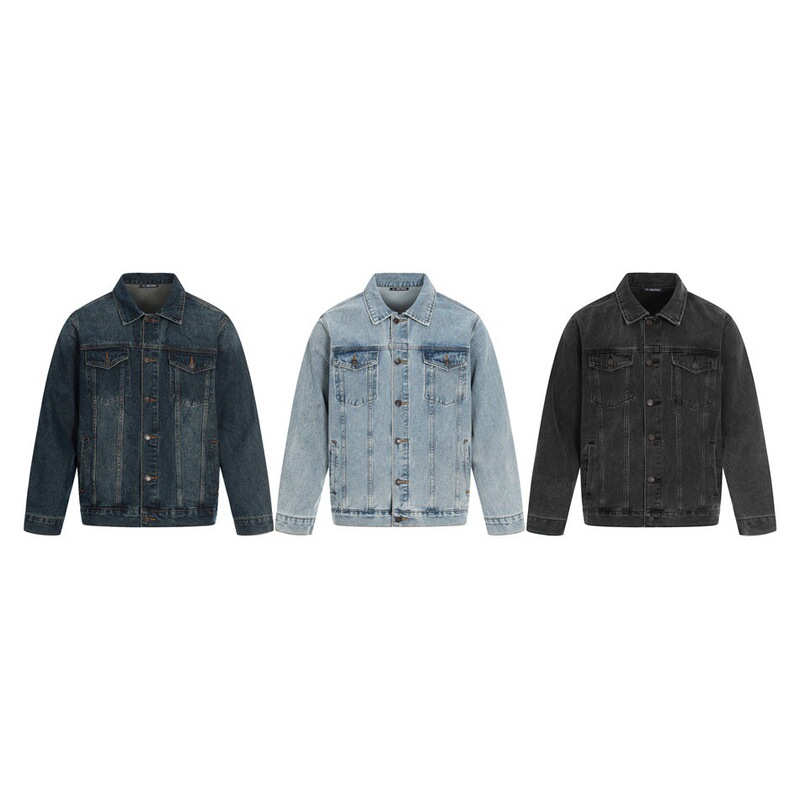 Rumei Fashion Brand American-Style Washed Vintage Casual Denim Jacket for Men and Women, Retro Loose-Fitting Couple's Versatile Workwear Jacket Rumei Fashion Brand American-Style Washed Vintage Casual Denim Jacket for Men and Women, Retro Loose-Fitting Couple's Versatile Workwear Jacket