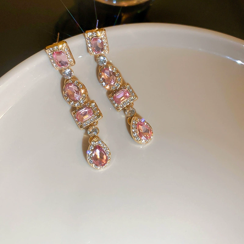 Серебряная игла, милые длинные свежие серьги с кисточками
