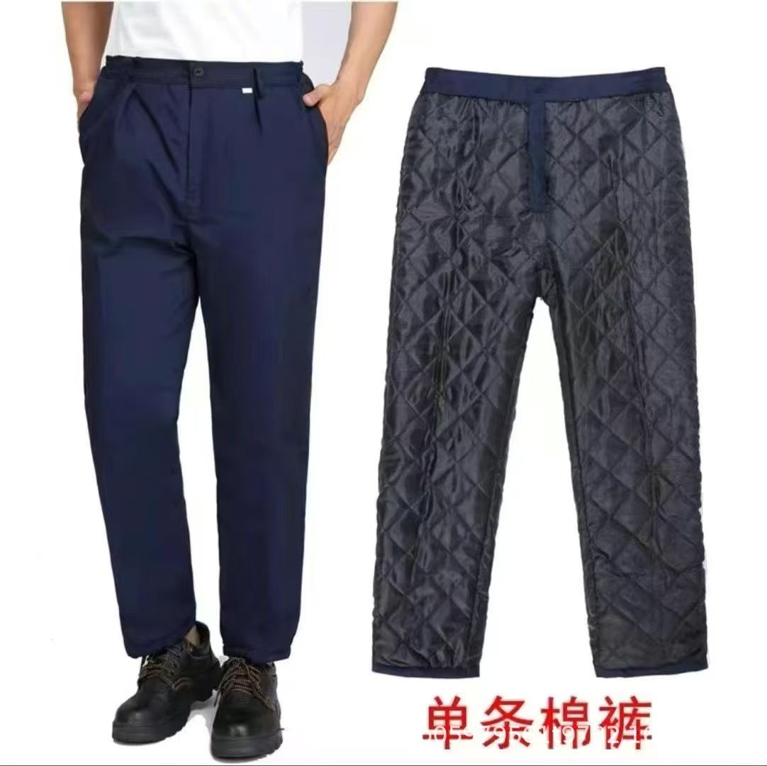 Invierno calentamiento reflectante ropa de trabajo de algodón ropa de algodón media y larga ropa de trabajo de protección contra el frío ropa de trabajo chaqueta de algodón mayorista