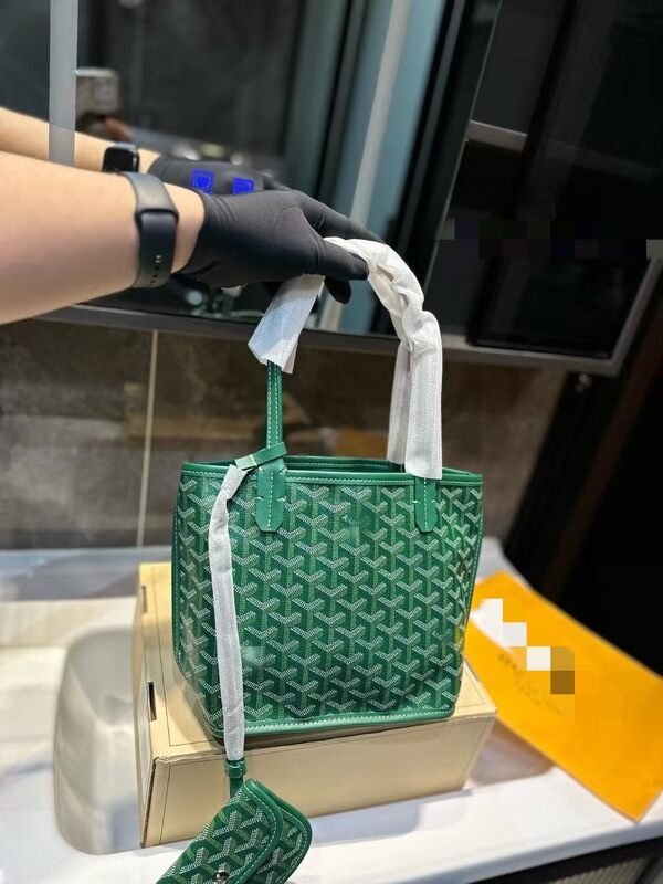 荔枝纹Goyard戈雅包帆布mini购物袋tote狗牙菜篮子手提单肩托特包|undefined