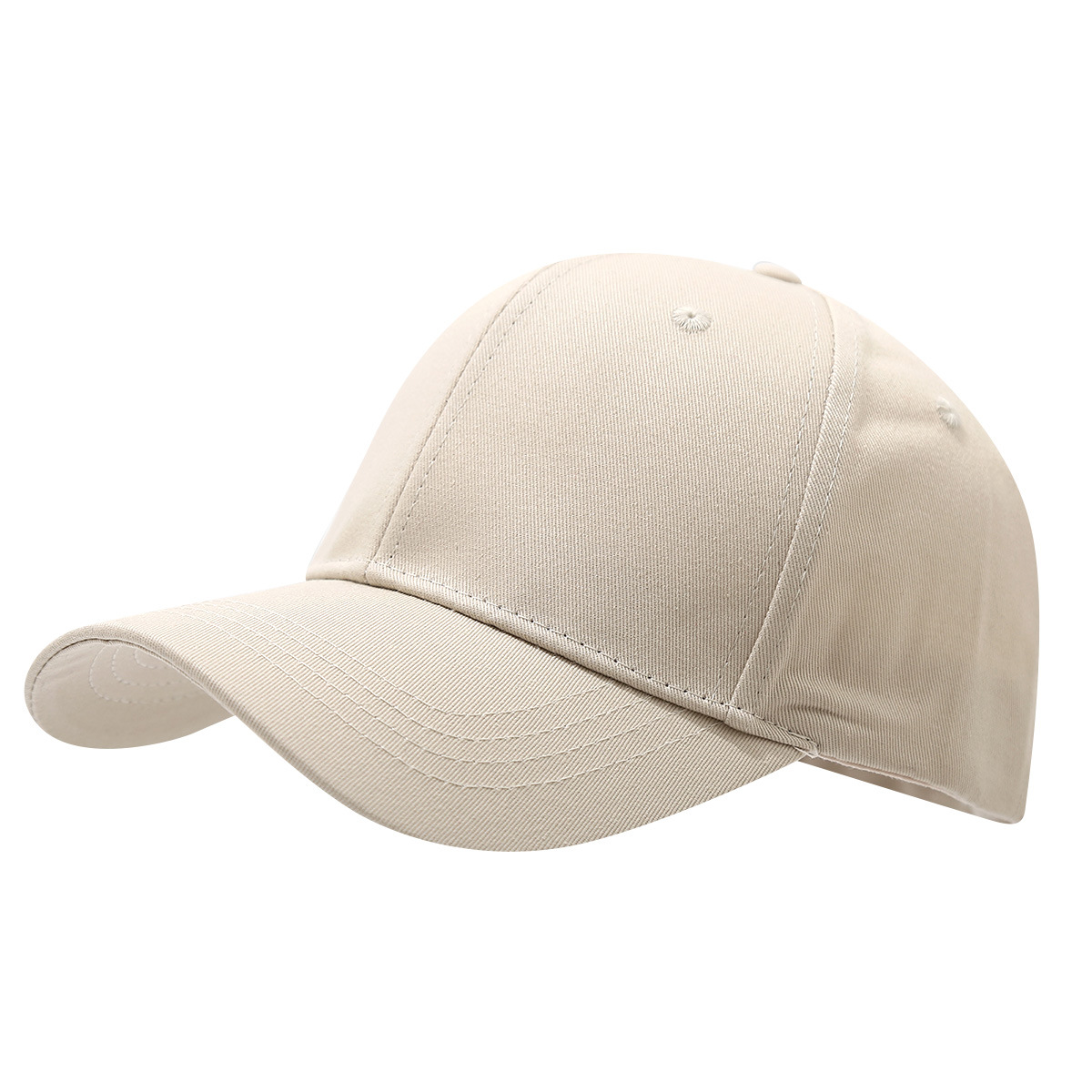 Primavera y verano al aire libre sombrero de protección solar sombrero de color sólido simple sombrero de béisbol casual duro mostrando cara pequeño sombrero de lengua de pato para hombres y mujeres
