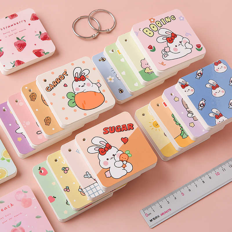 Cuaderno de hoja de hierro cuaderno de bolsillo cuaderno en blanco lindo simple desmontable cuaderno de bobina cuaderno