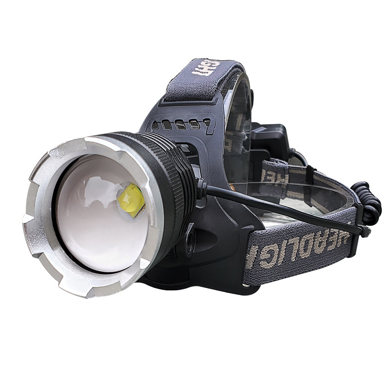 Faros transfronterizos P50 de aleación de aluminio led iluminación para exteriores iluminación para la cabeza luz fuerte carga USB luz de pesca nocturna reflector