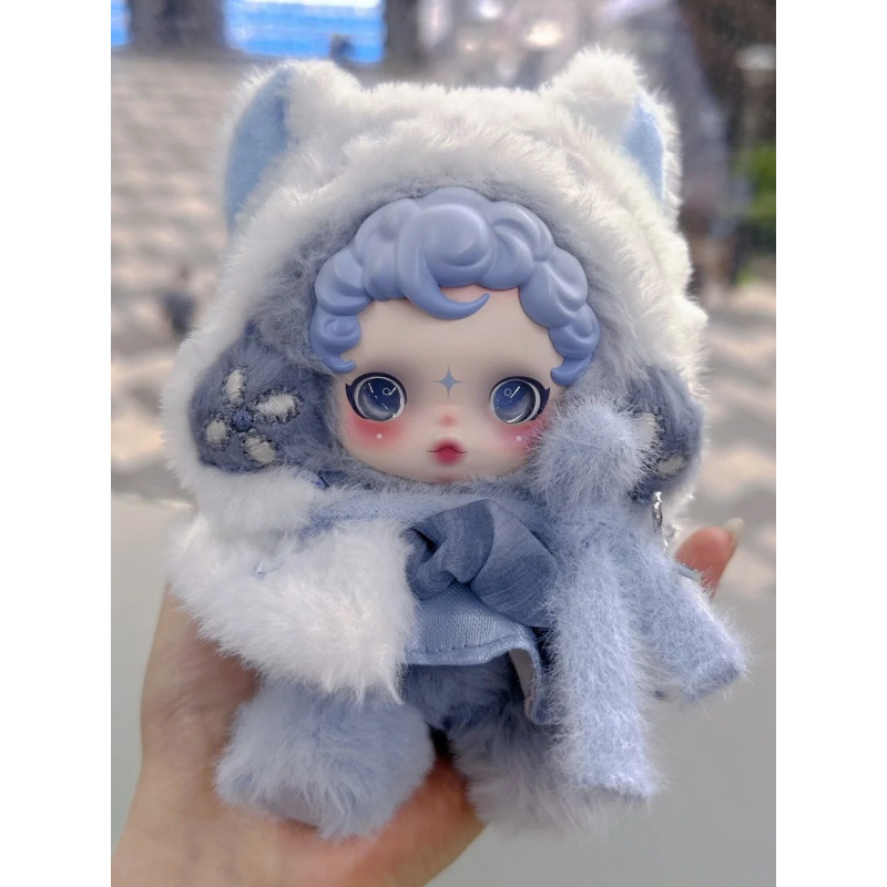 sp光织园SKULLPANDA冬日乐章系列搪胶毛绒公仔娃衣套装娃娃衣服|undefined