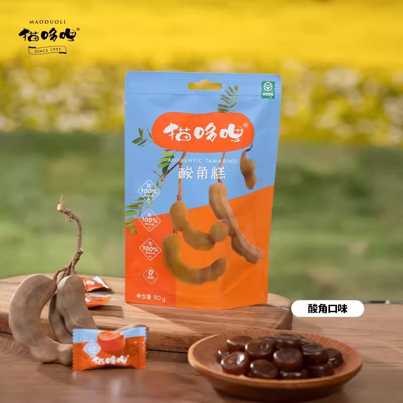 云南特产猫哆哩酸角糕356g百香果西番莲果脯零食小吃糖果批发代发