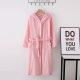 Winter Thickened Men's and Women's Island Fleece Flannel Hooded Warm Extended Bathrobe Nightgown Home Clothes