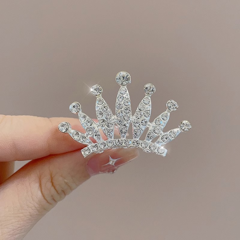 Pein de cabello de diamante de corona princesa de alta gama pein de cabello de niñas pein de cabello de niñas clip de cabello