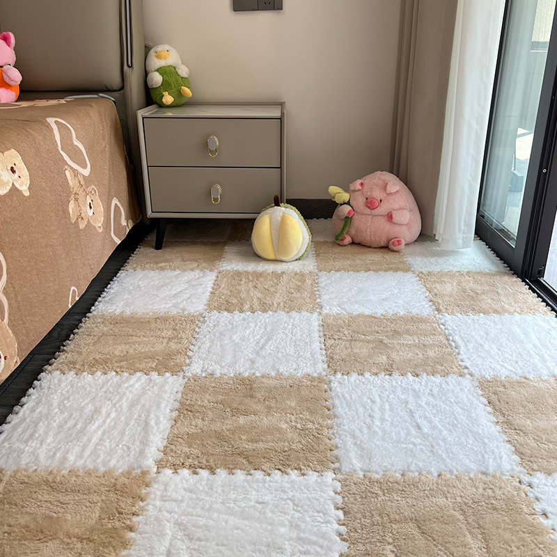 豪華なカーペット、寝室の部屋、ベッドサイドブランケット、子供用ハイハイスプライシングフロアマット、バルコニー出窓マット、カット可能|undefined