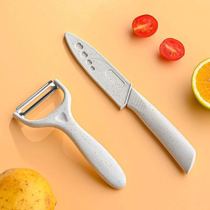 15cm 밀짚 과일 칼 껍질 벗기기 칼 [칼 세트 포함]]