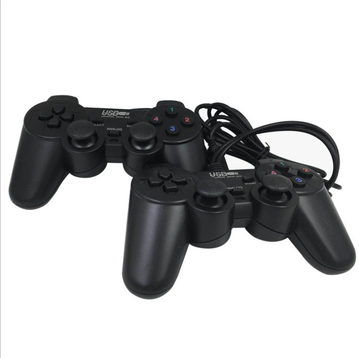 USB game controller Computer game controller 702 transparent double-tasking handle with light