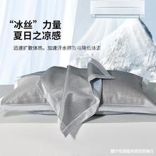 凉枕头套1200D夏季枕套一对装家用单个枕套48cmx74cm枕巾