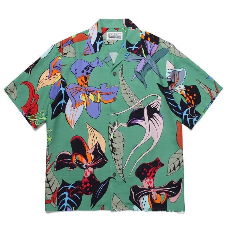 2025 Spring/Summer Fashion Ukiyo-E Tiger Hawaiian Short Sleeve Long Sleeve Shirt 3D Digital Print Men's 2025 Spring/Summer Fashion Ukiyo-E Tiger Hawaiian Short Sleeve Long Sleeve Shirt 3D Digital Print Men's