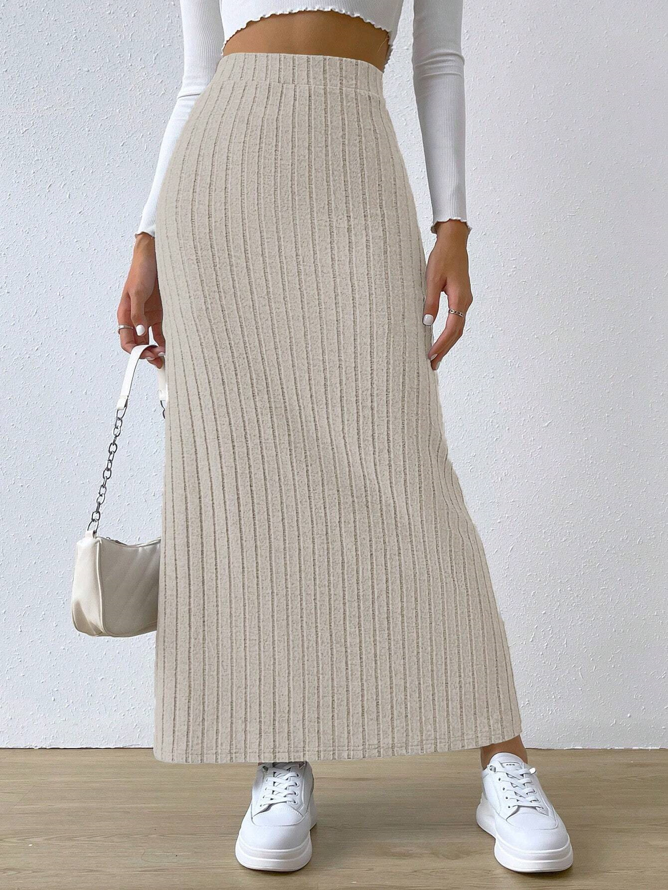 259g Weight Maxi Long Dress Dress Length Type Skirt Dresses Type Spandex, Polyester Fabric Type High Waist Waist Line Stretchy Elasticity Holiday, Daily Occasion Slim Fit Type Solid Color Pattern Winter, Autumn Season Women's Gender Slit Design Casual, Streetwear Style Winter Autumn Casual Streetwear Solid Color Spandex Polyester Maxi Long Dress Skirts 10