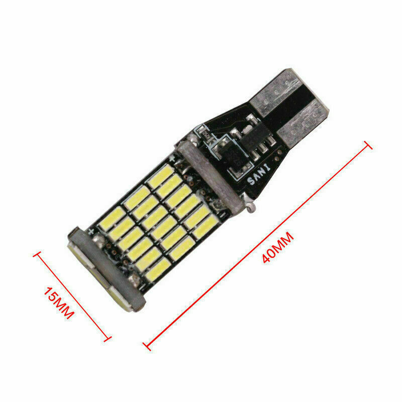 Decodificación de luces de marcha atrás de automóviles sin electrodos T15 4014 45smd45 luces de marcha atrás de alto nivel luces de dirección canbus