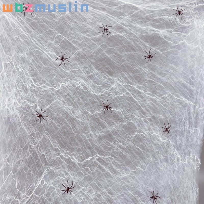 Araña de Halloween, tela de araña de algodón, casa embrujada, bar, escena, suministros de decoración, seda de araña, venta al por mayor, compra en el extranjero en casa