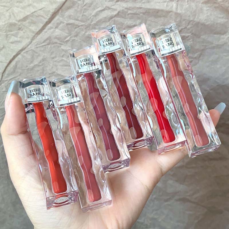 Herorange ~ 氷透晶粋鏡光唇釉薬水潤透亮持続発色はカップ成膜ガラス唇彩をつけない|undefined