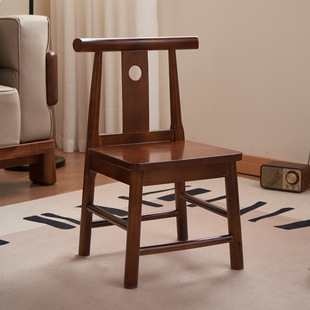 Solid wood stool children's small chair backrest shoe changing stool simple baby chair household stool 2