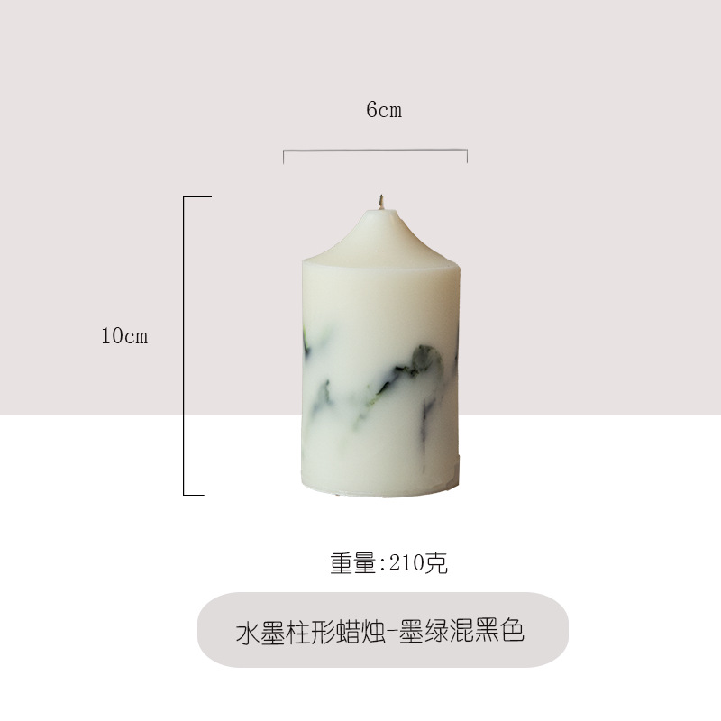 Ventas calientes hechas a mano pintura de tinta columnar adornos de vela decoración vintage boda regalos de mano fiesta al por mayor explosión