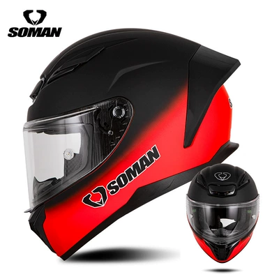 Helmet SM973 – Motosiklet kaskı (dəbilqə) - black-red-s