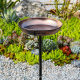 Amazon Outdoor Metal Bird Bath Rack Bird Feeder Garden Garden Floor Insertion Feeder Iron Bird Feeder Floor Insertion