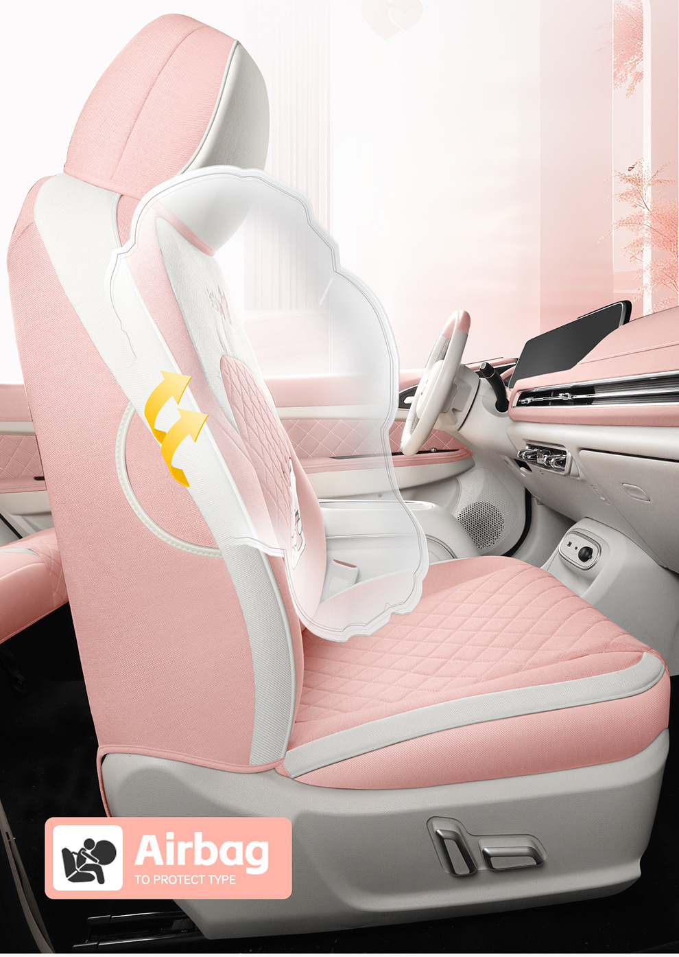 Euler Good Cat Seat Cover, Full Surround, Specifically for Good Cat Gt, Universal for All Seasons, Car Interior Decoration, All-Season Seat Cushion