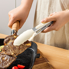 キッチンクリップ食品クリップシリカゲルキッチンクリップ食品クリップ耐高温防熱ステンレスステーキクリップ焼肉クリップ