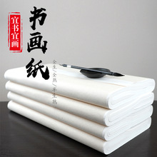书画纸批发书法四尺六八尺毛笔字纸水墨书法纸生纸工笔画半生半熟