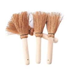 Coconut bristle brush light brown soft brush pan brush household non-stick cooking brush, old-fashioned hotel kitchen pot scrubber