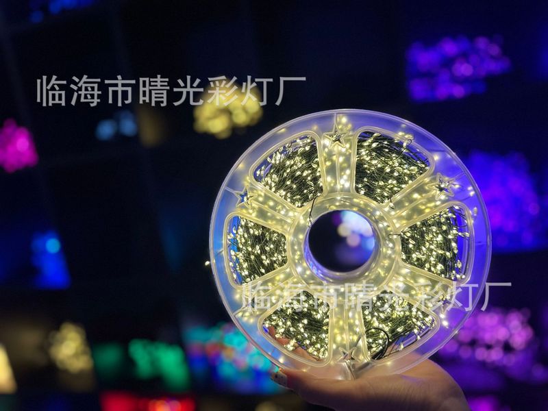 跨境LED圣诞鞭炮灯小红书同款蜈蚣脚铜线灯串室内外节日装饰彩灯|undefined