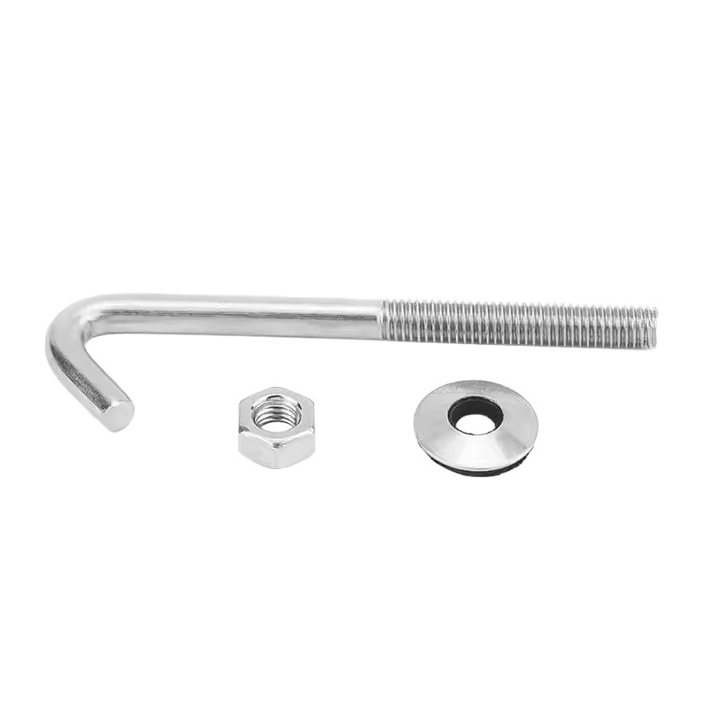 304 gancho de asbesto de acero inoxidable gancho cuadrado tornillo de forma especial gancho redondo perno de gancho de ángulo 6 tornillo de gancho de ladrillo grande