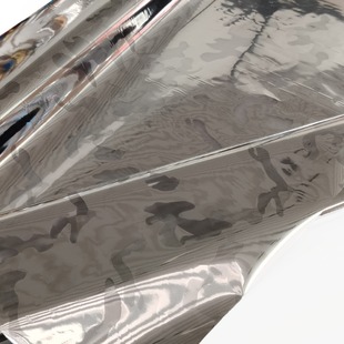 New PET Decorative Material silver New Camouflage Aluminum Plating Wash Aluminum Transfer Film