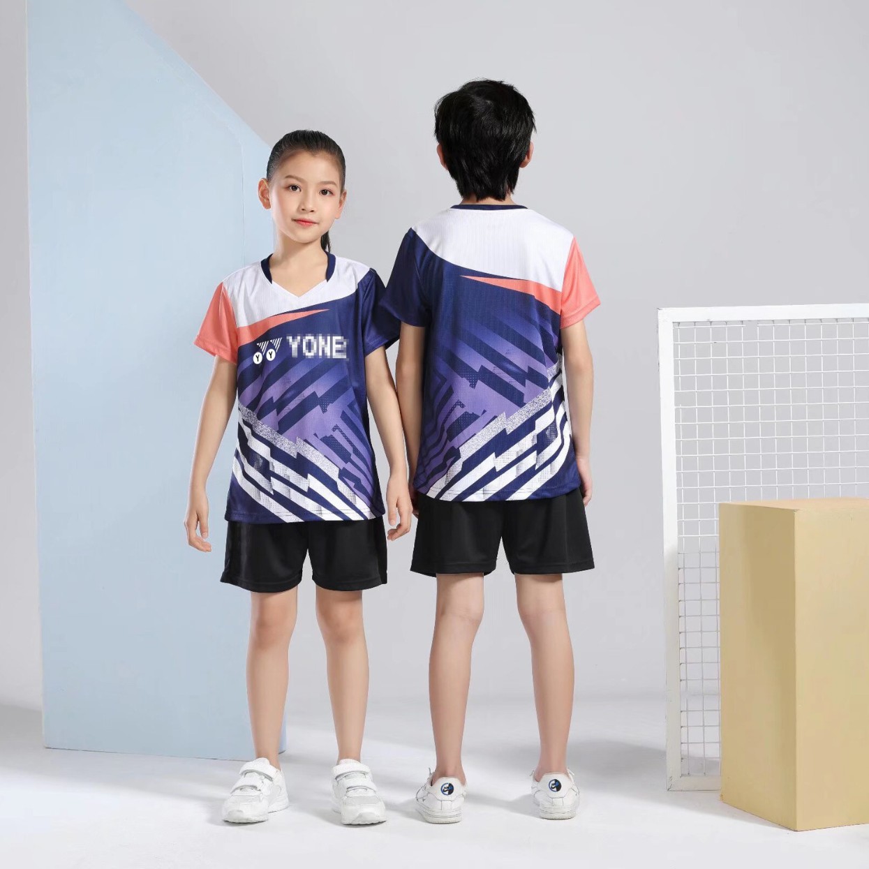 Yy Badminton Clothing Men's and Women's Suits Quick-Drying Breathable Sweat-Absorbent Short-Sleeved Kidsren's Sportswear Competition Training Tops Group Purchase