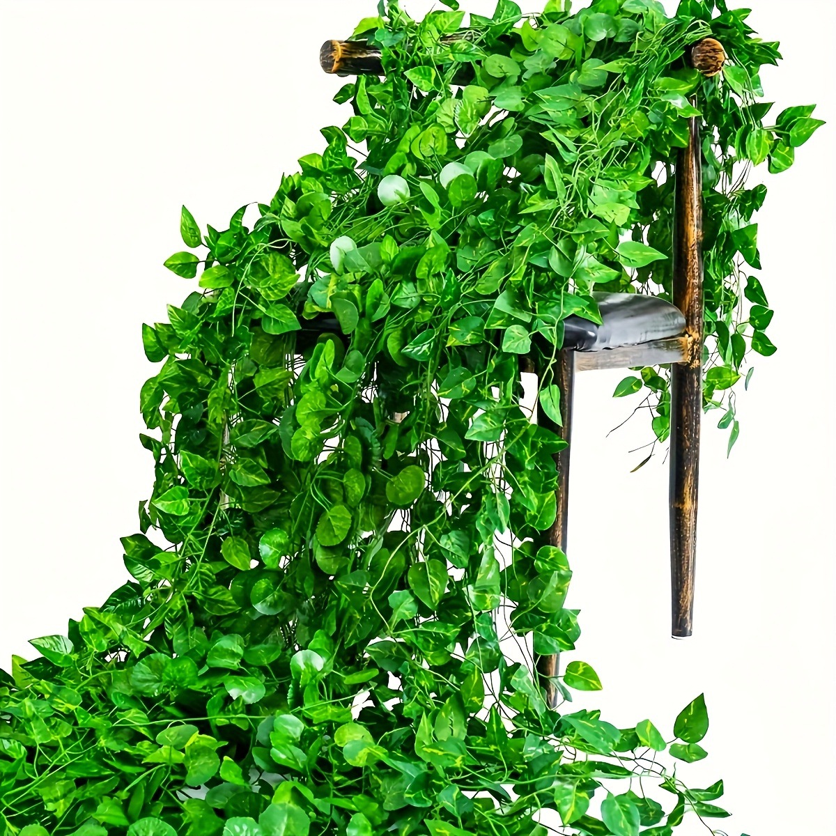 Simulación verde hiedra falso eucalipto dinero eucalipto artificial escalada de montaña tigre rosa uva flores plásticas