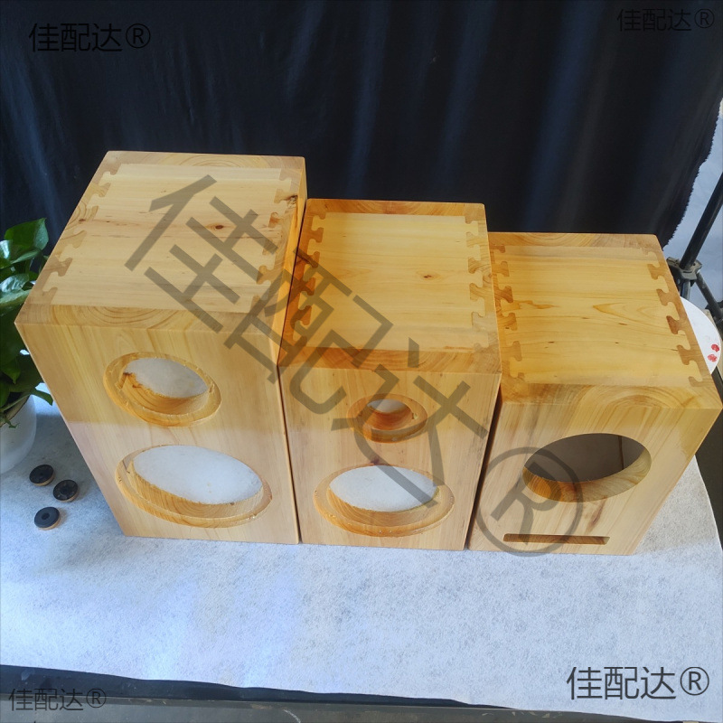 4 5 6.5 8 inch 10 inch 2 frequency speaker solid wood empty box simple dovetail tenon structure hifi frequency division