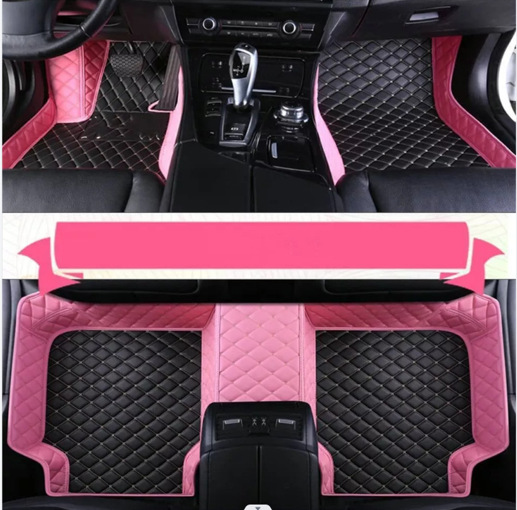 Cross-Border Amazon Color-Blocked Car Floor Mats, Fully Surrounded Car Floor Mats, Suitable for Tesla Anti-Slip