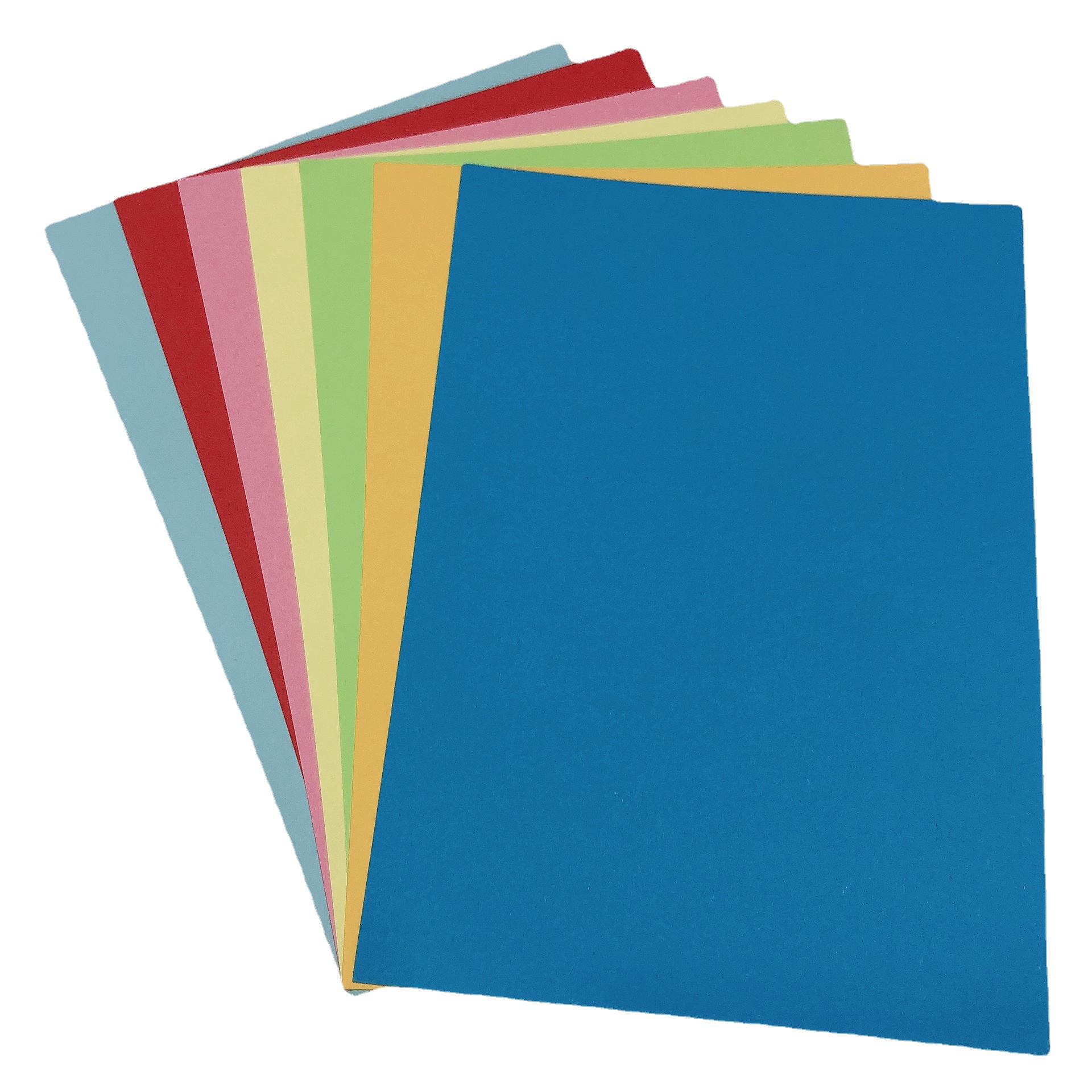 A4 color cardboard 10-color origami cartoon children's paper 8K cardboard -10 sheets