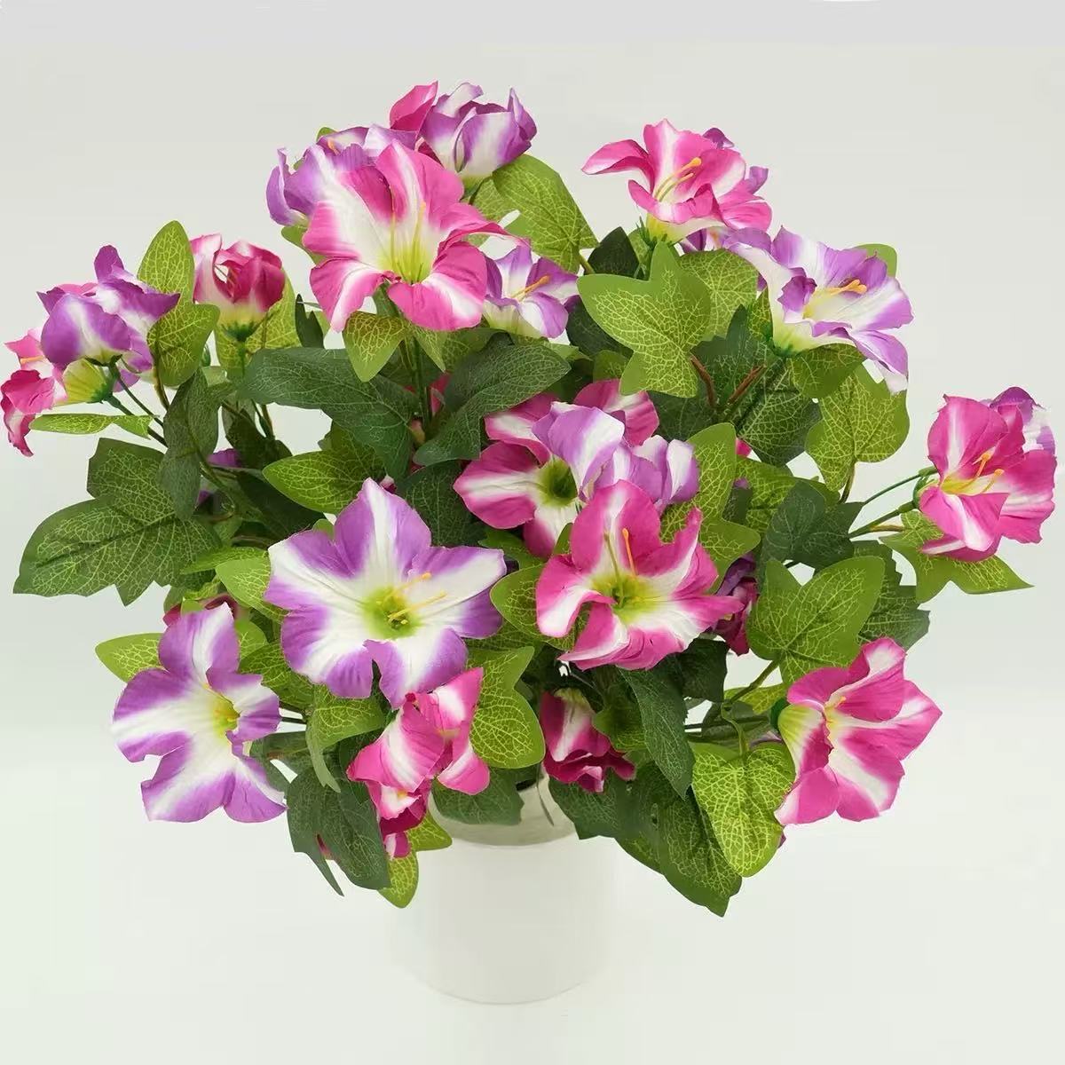 7 flores de simulación de marioneta transfronteriza temu Amazon explosión jardín verde flor decoración floral artificial mano de flores