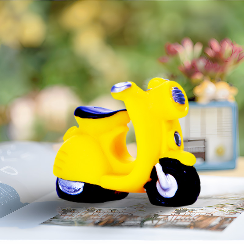 Micro DIY paisaje decoración vehículo serie paisaje resina motocicleta antigua motocicleta Decoración