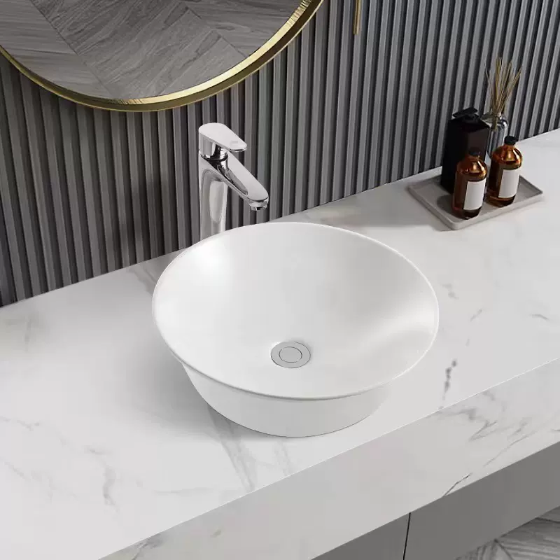 陶瓷台上盆小尺寸圆盆北欧简约风酒店洗手盆家居阳台卫生间洗漱台
