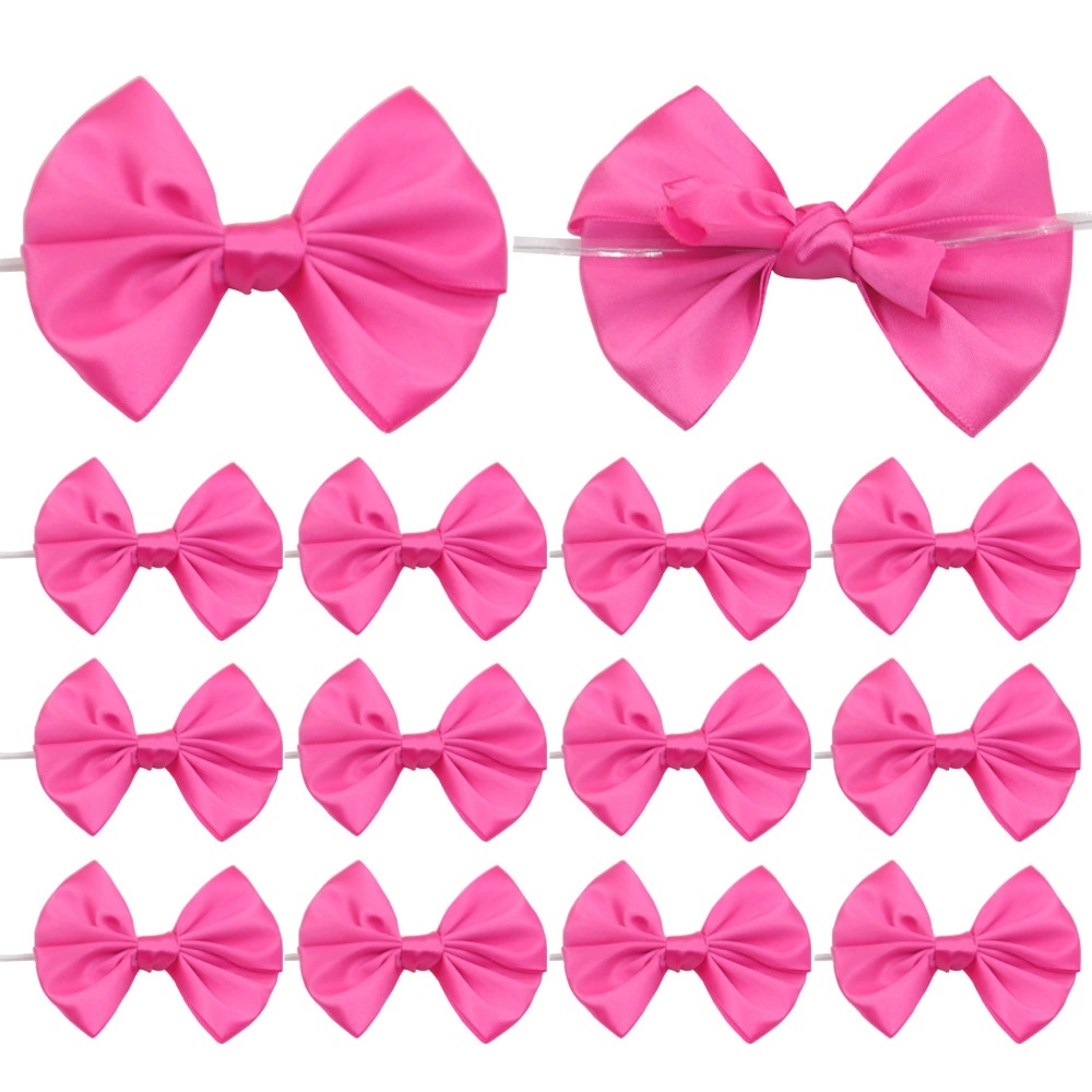 Трансграничные поставки модных корейских и европейско-американских аксессуаров для волос: полиэстеровые крупные двухслойные банты-узлы.