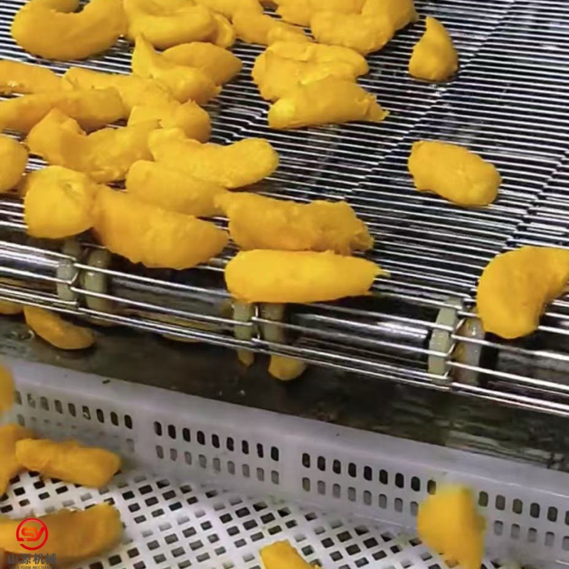 炸鲜奶油炸流水线 玉米布丁裹糠油炸生产线脆皮黄桃油炸机