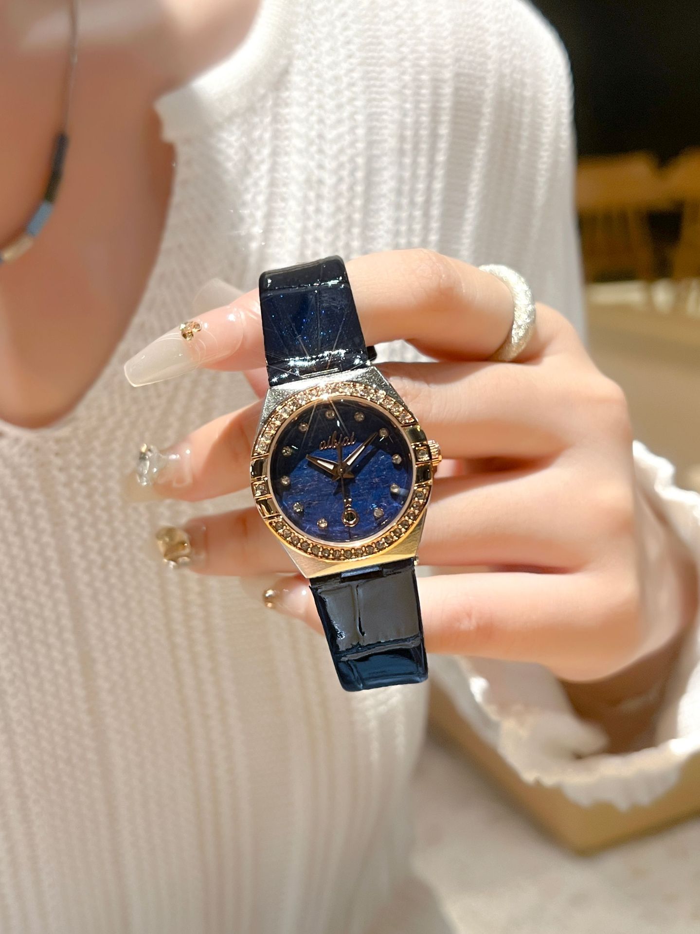 Swiss brand women's watch new waterproof luminous ultra-thin watch women's live streaming foreign trade hot model dropshipping