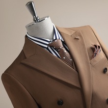 蓝色双排扣西服套装男款正装英伦时尚婚礼伴郎服商务休闲西装男装